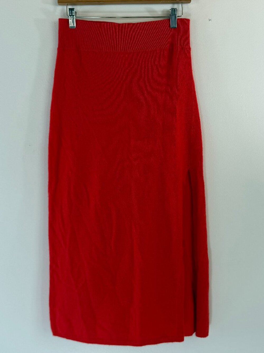 House of Harlow 1960 Cashmere Skirt Orangey-Red Color Size Medium